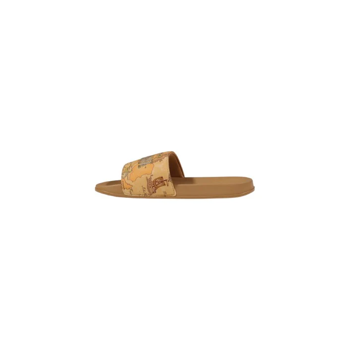 Alviero Martini Prima Classe Ciabatte Donna Beige Suola Gomma 100% Cotone Primavera/Estate N 2195 0109 - immagine 4