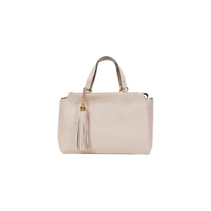 Liu Jo Borsa Donna Beige in Ecopelle 100% Borsa a Mano con Tracolla e Cerniera AF5121 E0161